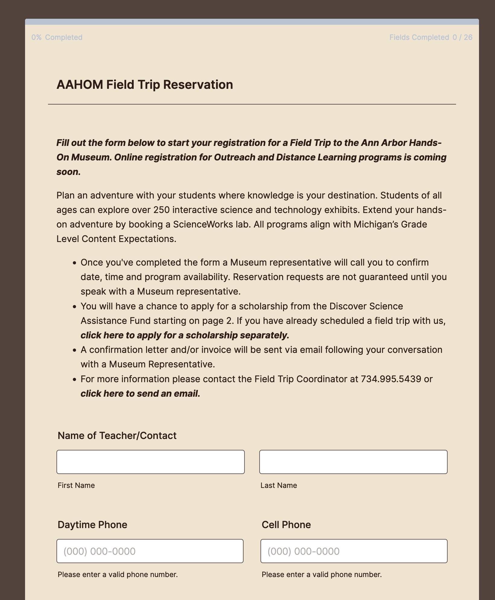 Alt AAHOM Field Registration